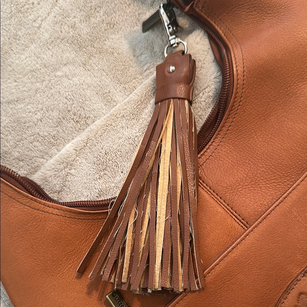 Brown Leather Shoulder Bag-Never Used - Picture 4 of 7